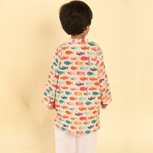 Pajama set for boys and girls - Fish