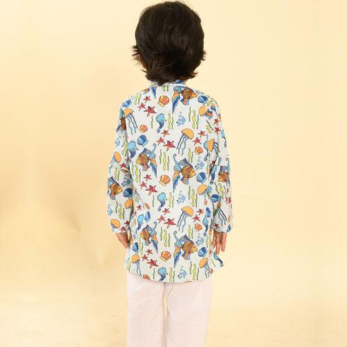 Pajama set for boys and girls - Sea Creatures