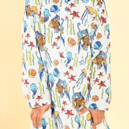 Pajama set for boys and girls - Sea Creatures