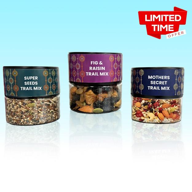 3 Jar Trail Mixes Combo