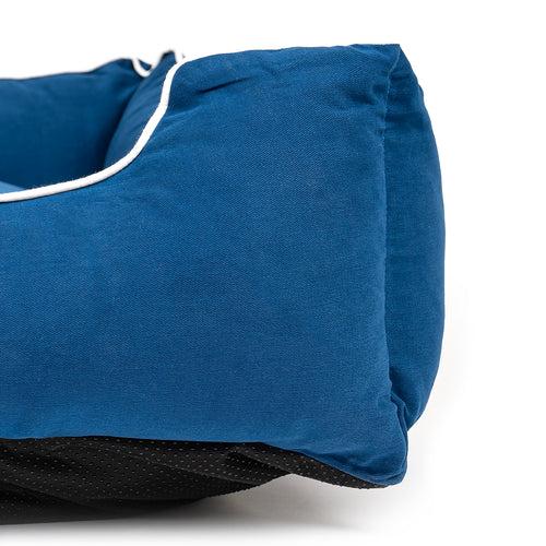 ZL Ultra Soft Navy Lounger Bed For Dogs