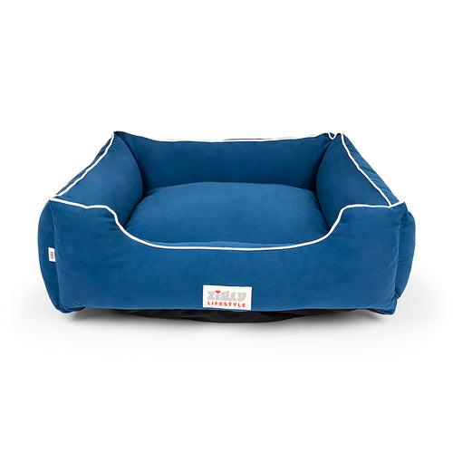 ZL Ultra Soft Navy Lounger Bed For Dogs