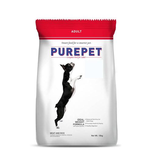 Purepet Dry Dog Food - Meat and Rice - 10 kg