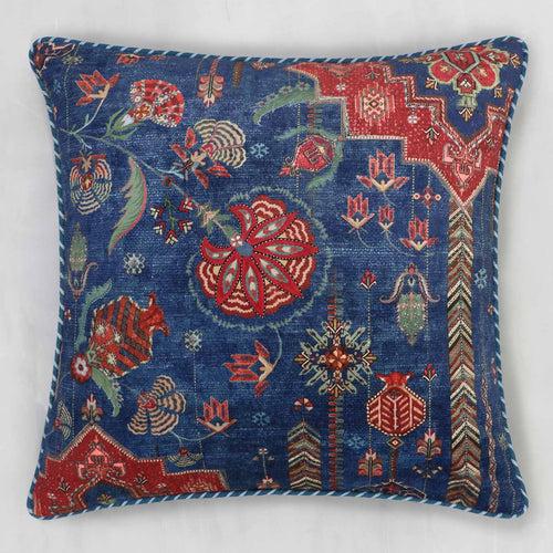 Suzani Kilim Cushion Cover - Blue