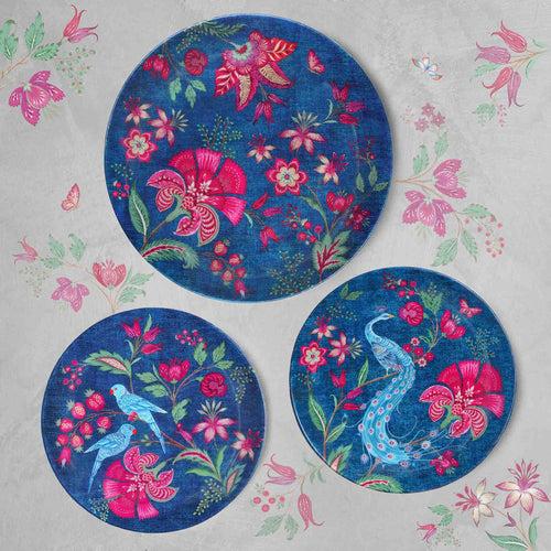 Kanha Peacock Wall Plate - Med