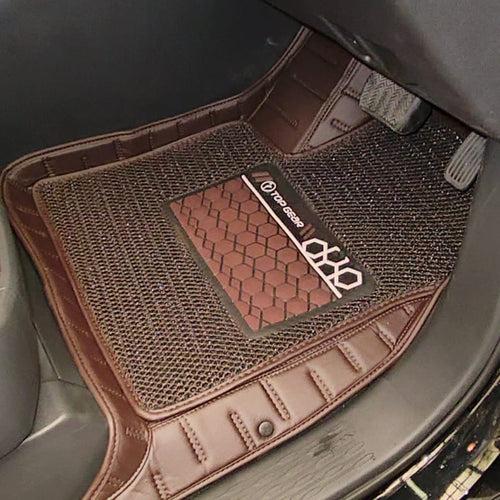 Top Gear 4D Rody HC Leatherite Car Mats for Toyota Hycross 7/8 AT-Coffee(HC-Coffee)