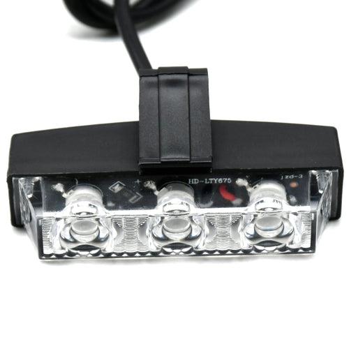 KMH Federal Signal Light High Quality Super Bright 4Pcs LED(2 Colors R/B)