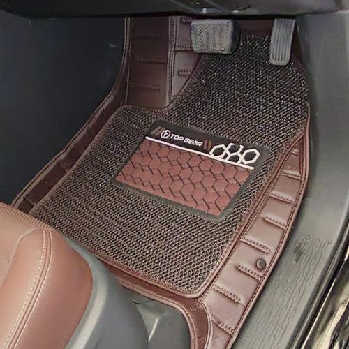 Top Gear 4D Rody HC Leatherite Car Mats for Toyota Hycross 7/8 AT-Coffee(HC-Coffee)