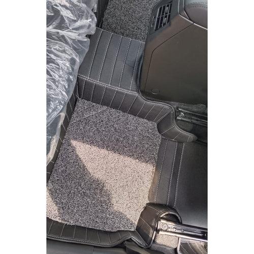 GT Sports 10X Mats With Grass for Toyota Hyryder-Black(GM-Black//Silver)