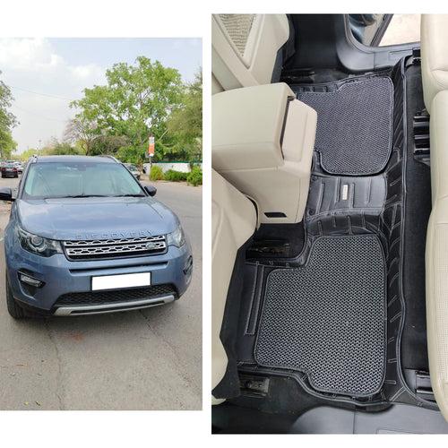 Top Gear 4D Rody HC Leatherite Car Mats for Land Rover Discovery Sport - Black(HC-Silver//Black)