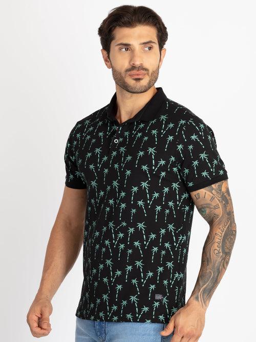 Mens All Over Printed Polo T-Shirt