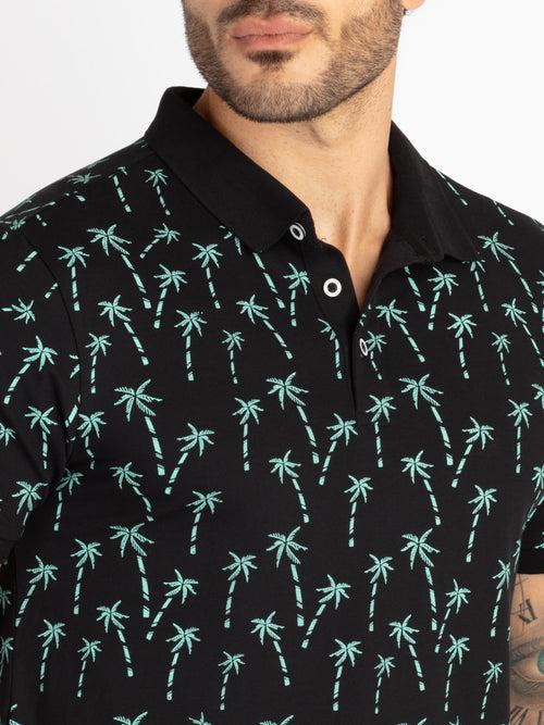 Mens All Over Printed Polo T-Shirt