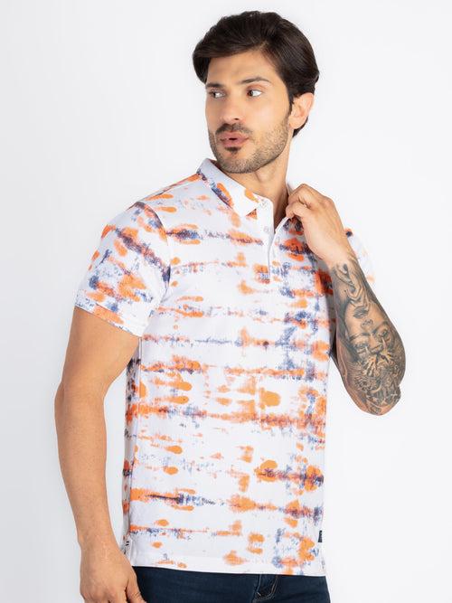 Mens All Over Printed Polo T-Shirt