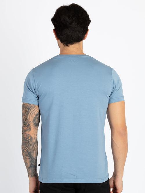 Mens Printed Round Neck T-Shirt