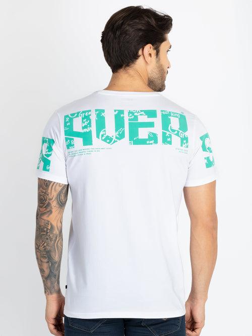 Mens Front & Back Printed T-Shirt