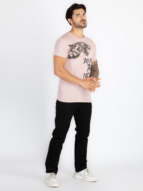 Mens Printed Round Neck T-Shirt