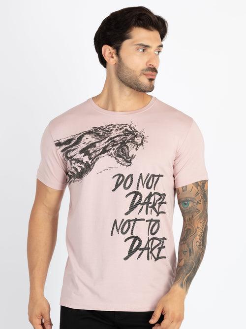 Mens Printed Round Neck T-Shirt