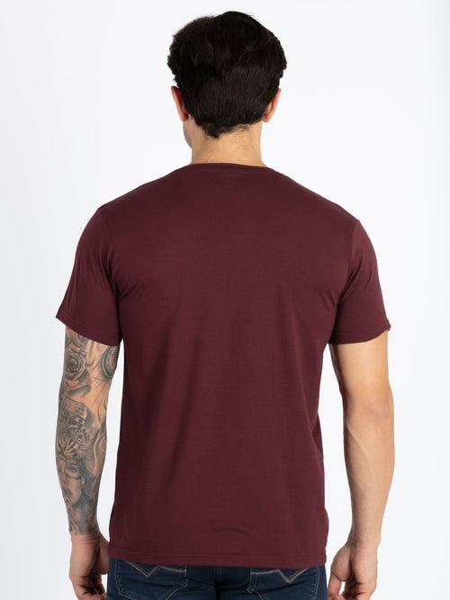 Mens Printed Round Neck T-Shirt