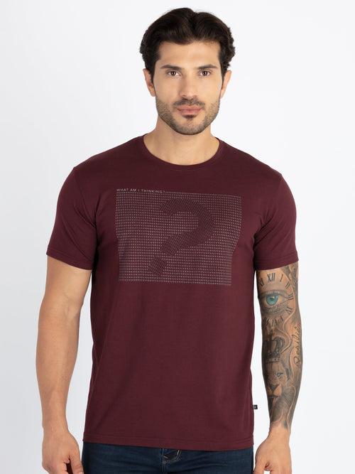 Mens Printed Round Neck T-Shirt