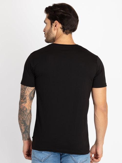 Mens Printed Round Neck T-Shirt