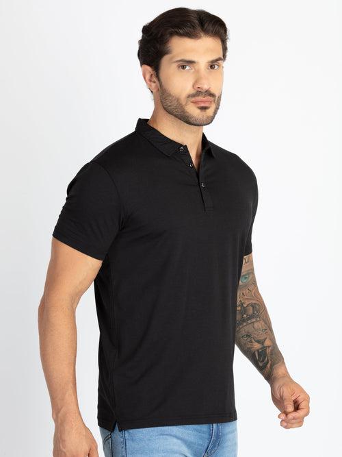 Mens Solid Polo T-Shirt