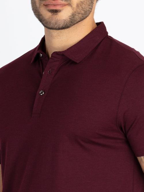 Mens Solid Polo T-Shirt