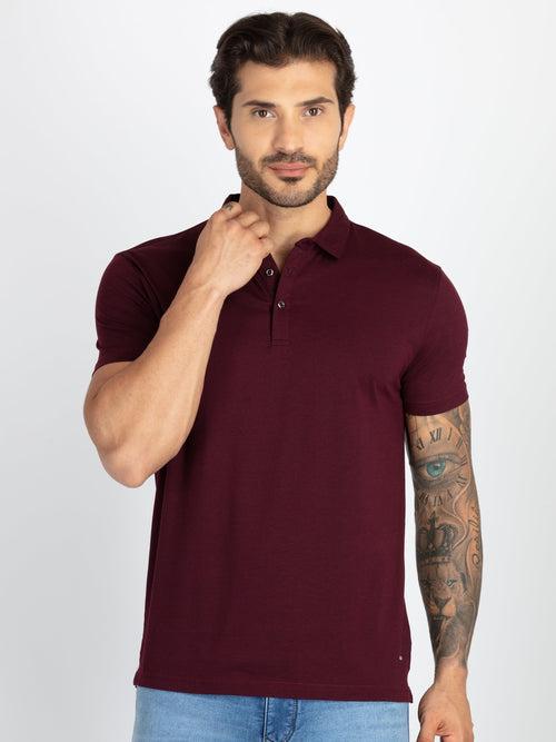 Mens Solid Polo T-Shirt