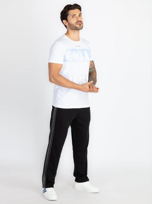 Mens Solid Regular Fit Track Pants