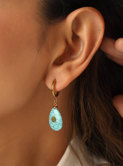 Turquoise Stone Earrings