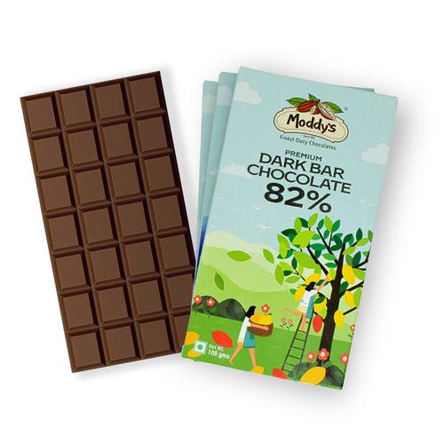 82% DARK BAR - PACK OF 3