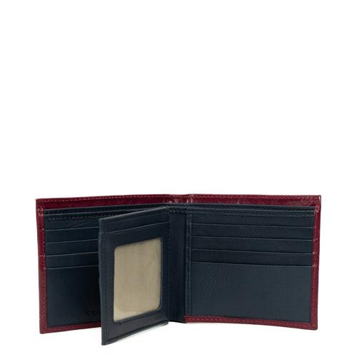 CAWM 020 | MEN'S WALLET | BERRY / NAVY