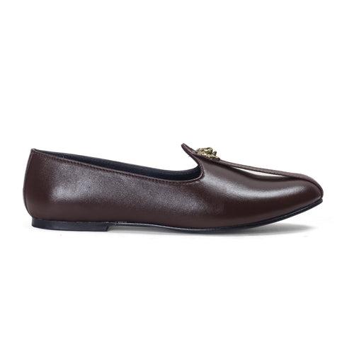 Pasha©️ Leather Juttis (Brown)