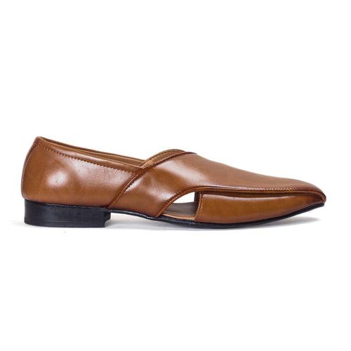 Classic Peshawari Slipons (Tan Burnish)