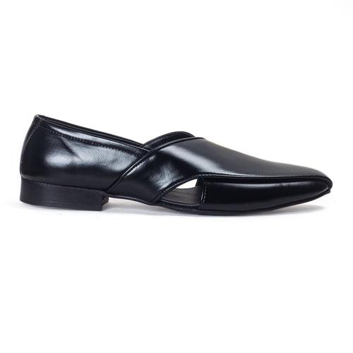 Classic Peshawari Slipons (Black)