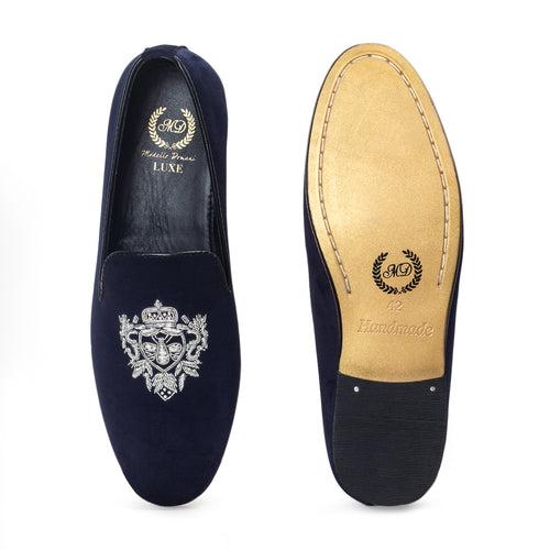 The Regal Bee Slipons (Navy - Limited Edition #GoldBottom)