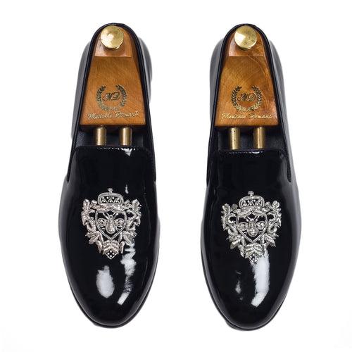 The Regal Bee Slipons (Patent Black)