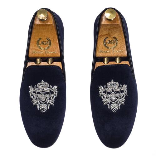 The Regal Bee Slipons (Navy - Limited Edition #GoldBottom)