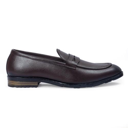 Italian Cut Penny Slipons (Brown)