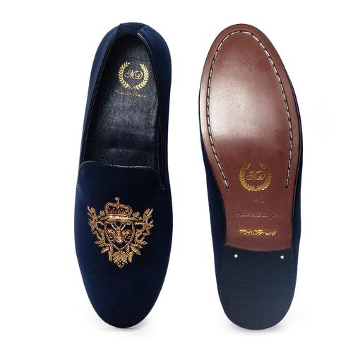 The Regal Bee Slipons (Navy)