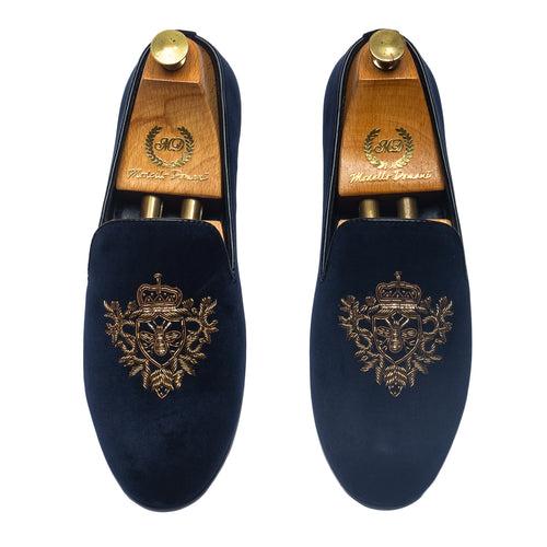 The Regal Bee Slipons (Navy)