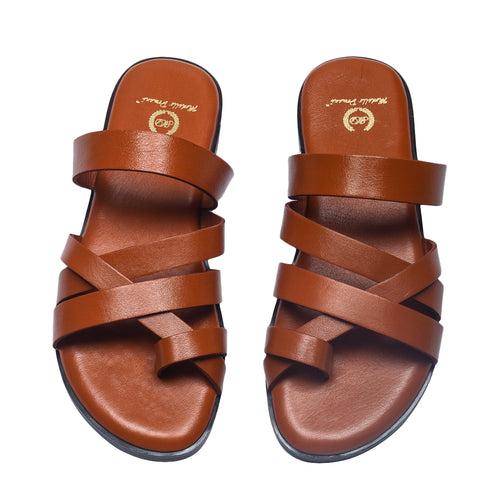 Gladiator Slippers (Tan)