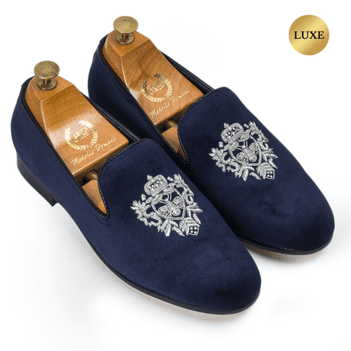 The Regal Bee Slipons (Navy - Limited Edition #GoldBottom)