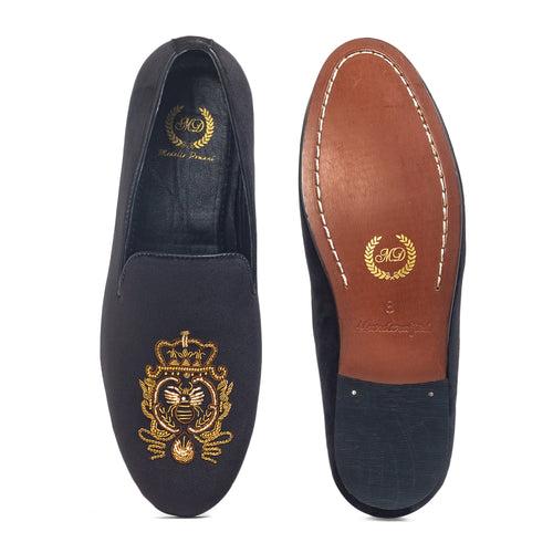 Royal Bee Slipons (Black)