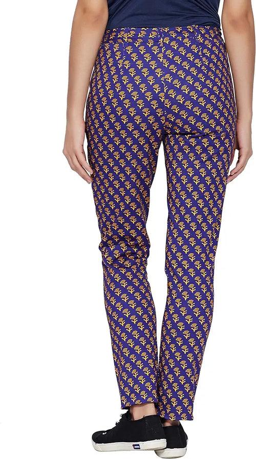 Ritu Kumar Designer Mid Rise Pencil Floral Trouser