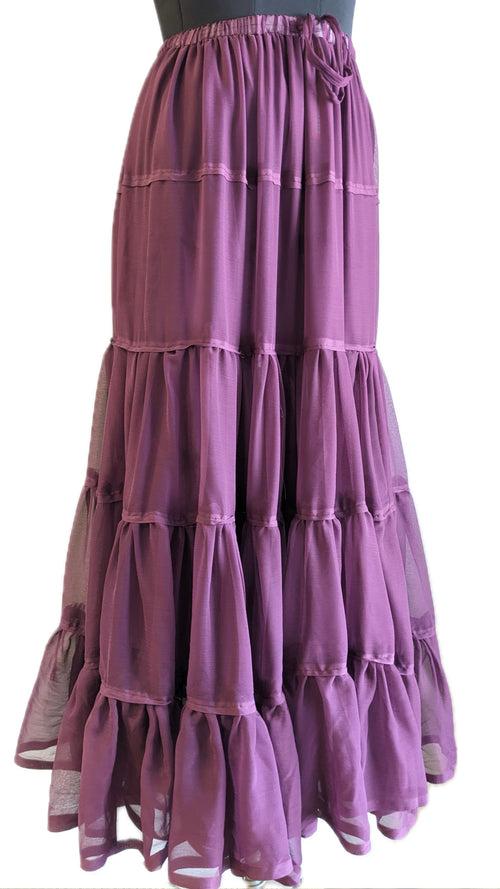 Purple Maxi Skirt