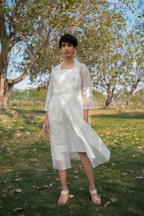 Ivory Dress in Linen