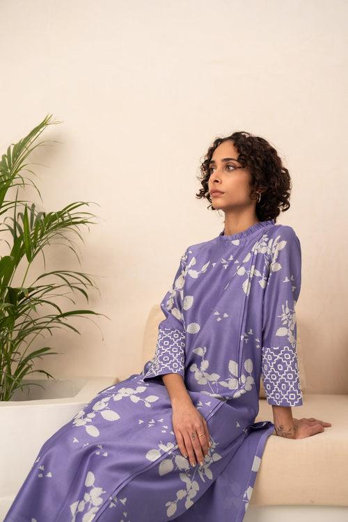 TWILIGHT FLORAL PRINTED TUNIC AND PANT SET