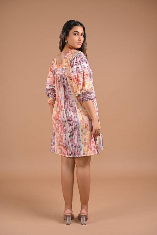 Printed Casual Mini Dress