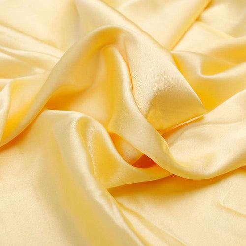 Yellow Plain Japan Satin Solid Fabric