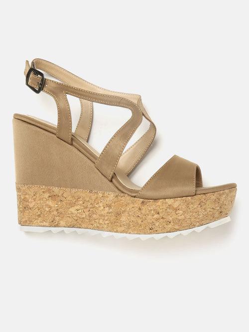 Cross Strap Wedges